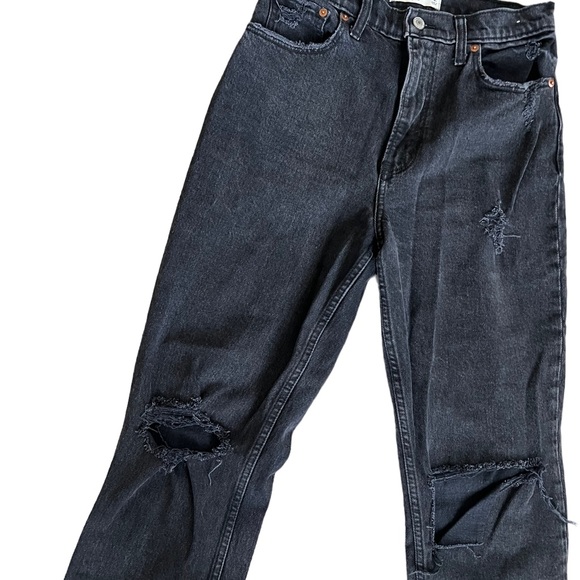 Abercrombie & Fitch Curve Love Ultra High Rise 90s Straight Jean - Picture 8 of 14